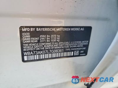 Zdjęcie 12 z 12 samochodu: 2020 BMW 228XI VIN:WBA73AK07L7G08361 - miniatura