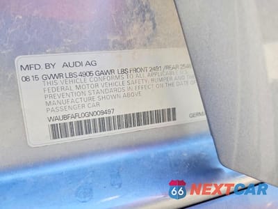 Zdjęcie 12 z 12 samochodu: 2016 AUDI A4 PREMIUM S-LINE VIN:WAUBFAFL0GN009497 - miniatura