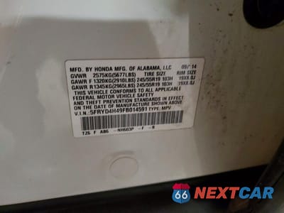 Zdjęcie 14 z 14 samochodu: 2015 ACURA MDX TECHNOLOGY VIN:5FRYD4H49FB014591 - miniatura