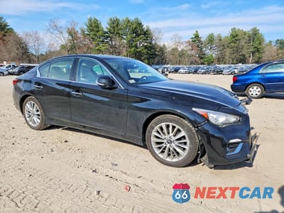 Czwarte zdjęcie samochodu z boku: 2021 INFINITI Q50 LUXE VIN:JN1EV7BR1MM754831 - miniatura