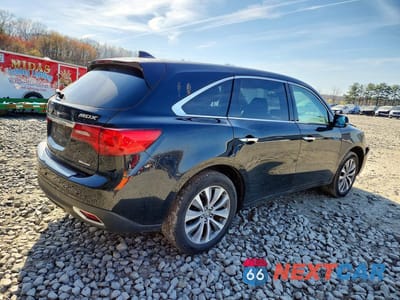 Trzecie zdjęcie samochodu z tyłu: 2014 ACURA MDX TECHNOLOGY VIN:5FRYD4H43EB038304 - miniatura