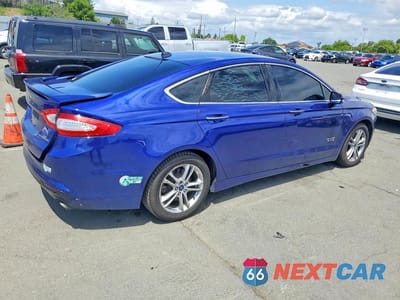 Trzecie zdjęcie samochodu z tyłu: 2015 FORD FUSION TITANIUM PHEV VIN:3FA6P0SU4FR284625 - miniatura