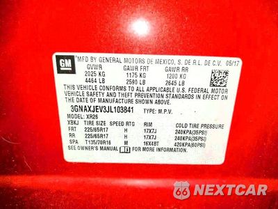 Zdjęcie 13 z 13 samochodu: 2018 CHEVROLET EQUINOX LT VIN:3GNAXJEV3JL103841 - miniatura