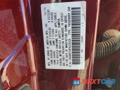 Zdjęcie 12 z 12 samochodu: 2015 ACURA TLX VIN:19UUB2F38FA009526 - miniatura