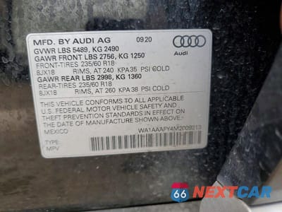 Zdjęcie 13 z 13 samochodu: 2021 AUDI Q5 PREMIUM VIN:WA1AAAFY4M2009213 - miniatura