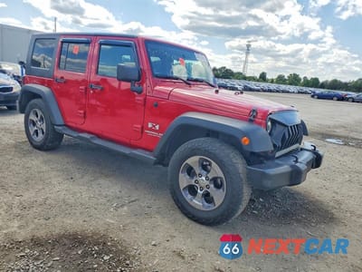 Czwarte zdjęcie samochodu z boku: 2008 JEEP WRANGLER UNLIMITED X VIN:1J8GA39148L527227 - miniatura
