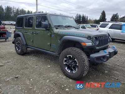 Czwarte zdjęcie samochodu z boku: 2024 JEEP WRANGLER RUBICON 4XE VIN:1C4RJXR67RW130713 - miniatura