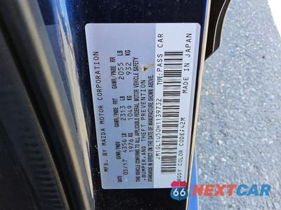 Zdjęcie 12 z 12 samochodu: 2017 MAZDA 6 SPORT VIN:JM1GL1U50H1139732 - miniatura