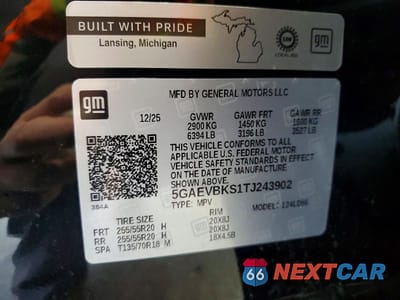 Zdjęcie 13 z 13 samochodu: 2026 BUICK ENCLAVE SPORT TOURING VIN:5GAEVBKS1TJ243902 - miniatura