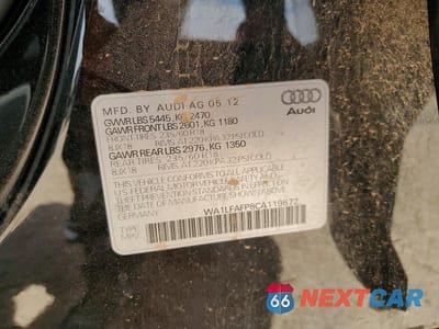 Zdjęcie 13 z 13 samochodu: 2012 AUDI Q5 PREMIUM PLUS VIN:WA1LFAFP8CA119672 - miniatura