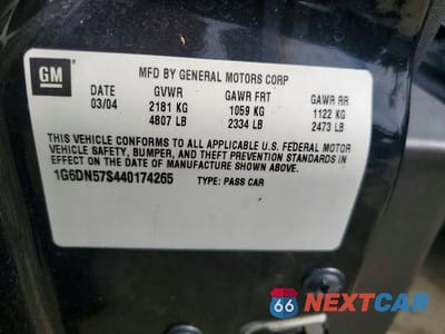 Zdjęcie 12 z 12 samochodu: 2004 CADILLAC CTS-V VIN:1G6DN57S440174265 - miniatura