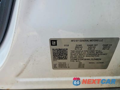 Zdjęcie 13 z 13 samochodu: 2019 CHEVROLET TRAVERSE LT VIN:1GNEVGKW4KJ124634 - miniatura