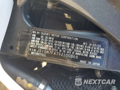 Zdjęcie 8 z 8 samochodu: 2026 SUZUKI GSX-R600 VIN:JS1GN7FA7T7100868 - miniatura