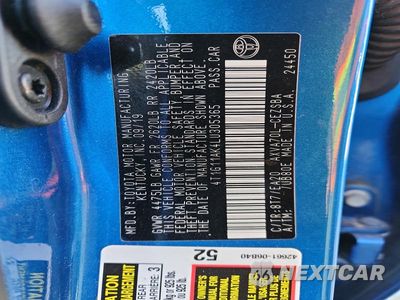 Zdjęcie 12 z 12 samochodu: 2020 TOYOTA CAMRY VIN:4T1G11AK4LU305365 - miniatura