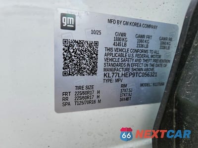 Zdjęcie 14 z 14 samochodu: 2026 CHEVROLET TRAX 1LT VIN:KL77LHEP9TC056321 - miniatura