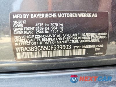 Zdjęcie 12 z 12 samochodu: 2013 BMW 328 XI VIN:WBA3B3C55DF539603 - miniatura