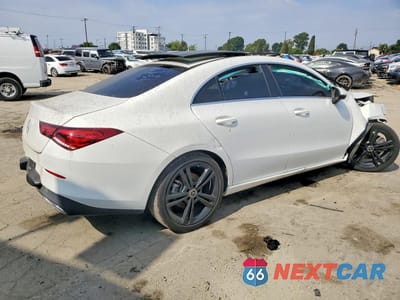 Trzecie zdjęcie samochodu z tyłu: 2020 MERCEDES-BENZ CLA 250 VIN:W1K5J4GB3LN090257 - miniatura