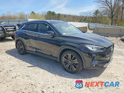 Czwarte zdjęcie samochodu z boku: 2022 INFINITI QX50 LUXE VIN:3PCAJ5BBXNF121799 - miniatura