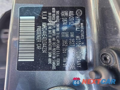 Zdjęcie 12 z 12 samochodu: 2013 HYUNDAI ACCENT GLS VIN:KMHCU4AE4DU344234 - miniatura