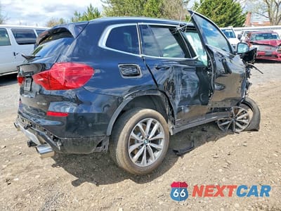 Trzecie zdjęcie samochodu z tyłu: 2019 BMW X3 XDRIVE30I VIN:5UXTR9C56KLD95416 - miniatura