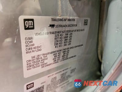 Zdjęcie 12 z 12 samochodu: 2024 GMC SIERRA K1500 VIN:1GTRUAEK1RZ297638 - miniatura