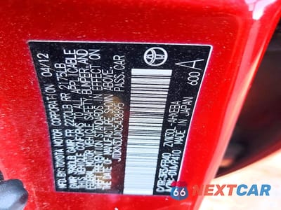 Zdjęcie 12 z 12 samochodu: 2012 TOYOTA PRIUS THREE VIN:JTDKN3DUXC5438895 - miniatura
