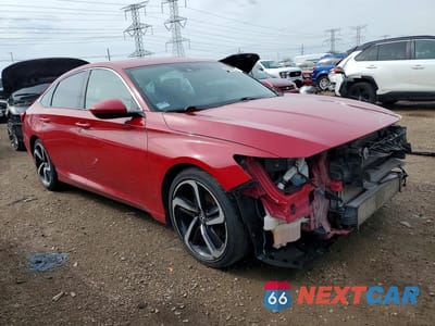 Czwarte zdjęcie samochodu z boku: 2019 HONDA ACCORD SPORT VIN:1HGCV1F34KA052574 - miniatura