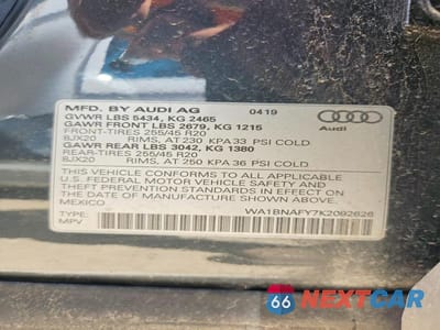 Zdjęcie 13 z 13 samochodu: 2019 AUDI Q5 PREMIUM PLUS VIN:WA1BNAFY7K2092626 - miniatura