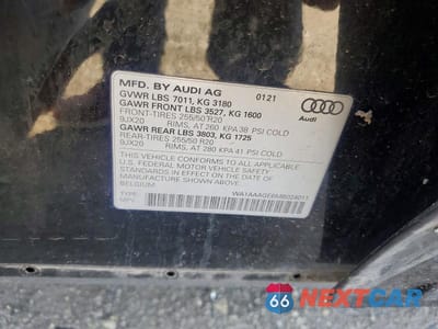 Zdjęcie 12 z 12 samochodu: 2021 AUDI E-TRON PREMIUM VIN:WA1AAAGE6MB024011 - miniatura