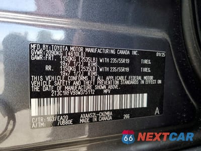 Zdjęcie 13 z 13 samochodu: 2025 TOYOTA RAV4 XLE PREMIUM VIN:2T3C1RFV9SW375112 - miniatura
