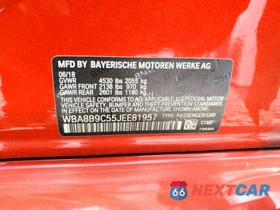 Zdjęcie 13 z 13 samochodu: 2018 BMW 330 I VIN:WBA8B9C55JEE81957 - miniatura