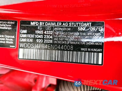 Zdjęcie 12 z 12 samochodu: 2014 MERCEDES-BENZ CLA 250 VIN:WDDSJ4EB4EN044008 - miniatura