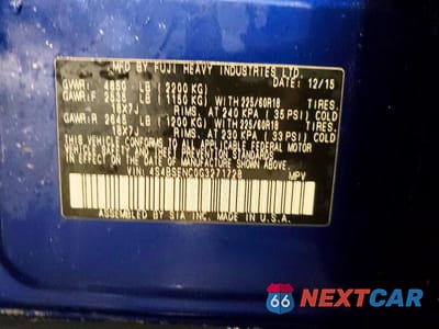 Zdjęcie 13 z 13 samochodu: 2016 SUBARU OUTBACK 3.6R LIMITED VIN:4S4BSENC0G3271728 - miniatura