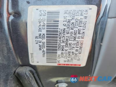 Zdjęcie 12 z 12 samochodu: 2000 TOYOTA CAMRY LE VIN:JT2BG28K9Y0426621 - miniatura