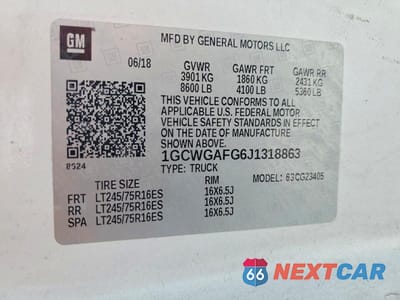 Zdjęcie 14 z 14 samochodu: 2018 CHEVROLET EXPRESS G2500 VIN:1GCWGAFG6J1318863 - miniatura