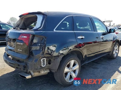Trzecie zdjęcie samochodu z tyłu: 2013 ACURA MDX VIN:2HNYD2H27DH503383 - miniatura