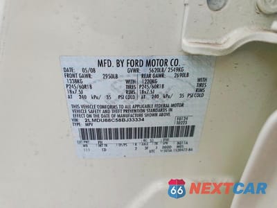 Zdjęcie 12 z 12 samochodu: 2008 LINCOLN MKX VIN:2LMDU88C58BJ33334 - miniatura