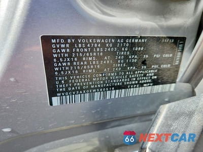 Zdjęcie 13 z 13 samochodu: 2014 VOLKSWAGEN TIGUAN S VIN:WVGCV3AX0EW560516 - miniatura