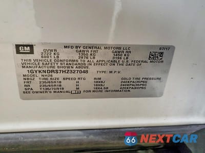 Zdjęcie 14 z 14 samochodu: 2017 CADILLAC XT5 LUXURY VIN:1GYKNDRS7HZ327048 - miniatura