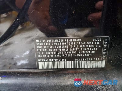 Zdjęcie 12 z 12 samochodu: 2023 VOLKSWAGEN GTI AUTOBAHN VIN:WVWVA7CDXPW151803 - miniatura