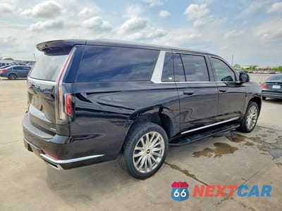 Trzecie zdjęcie samochodu z tyłu: 2021 CADILLAC ESCALADE ESV PREMIUM LUXURY VIN:1GYS4KKL1MR375701 - miniatura