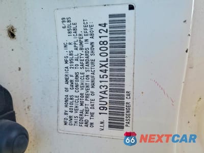 Zdjęcie 12 z 12 samochodu: 1999 ACURA 2.3CL VIN:19UYA3154XL008124 - miniatura