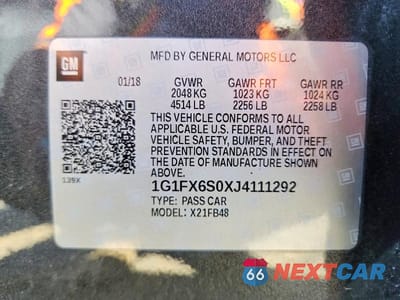 Zdjęcie 12 z 12 samochodu: 2018 CHEVROLET BOLT EV PREMIER VIN:1G1FX6S0XJ4111292 - miniatura