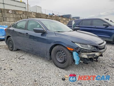 Czwarte zdjęcie samochodu z boku: 2021 HONDA CIVIC LX VIN:2HGFC2F67MH513953 - miniatura