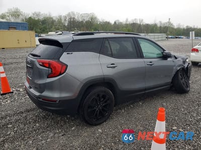 Trzecie zdjęcie samochodu z tyłu: 2020 GMC TERRAIN SLT VIN:3GKALVEVXLL219203 - miniatura