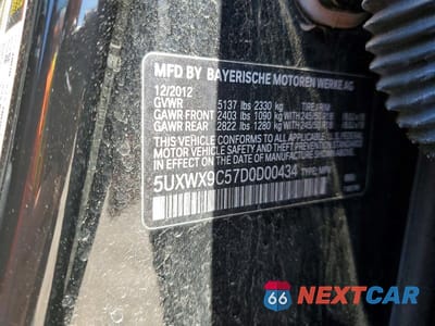 Zdjęcie 14 z 14 samochodu: 2013 BMW X3 XDRIVE28I VIN:5UXWX9C57D0D00434 - miniatura