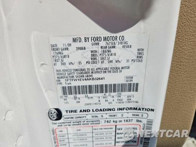 Zdjęcie 12 z 12 samochodu: 2010 FORD F150 SUPERCREW VIN:1FTFW1EV4AKB32641 - miniatura