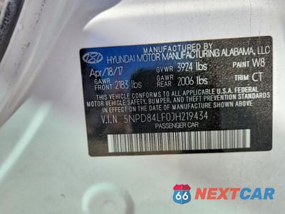 Zdjęcie 12 z 12 samochodu: 2018 HYUNDAI ELANTRA SEL VIN:5NPD84LF0JH219434 - miniatura
