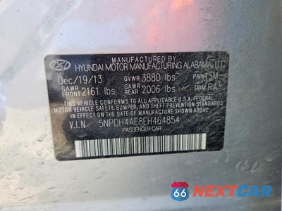 Zdjęcie 13 z 13 samochodu: 2014 HYUNDAI ELANTRA LIMITED VIN:5NPDH4AE8EH464854 - miniatura