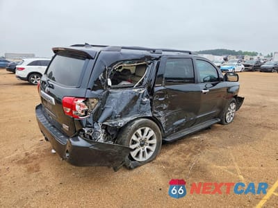 Trzecie zdjęcie samochodu z tyłu: 2014 TOYOTA SEQUOIA LIMITED VIN:5TDKY5G1XES051975 - miniatura
